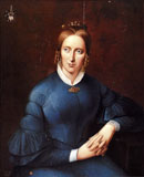 Annette von Droste-Hülshoff, Porträt von J. J. Sprick, 1838 (Quelle: Wikimedia Commons)